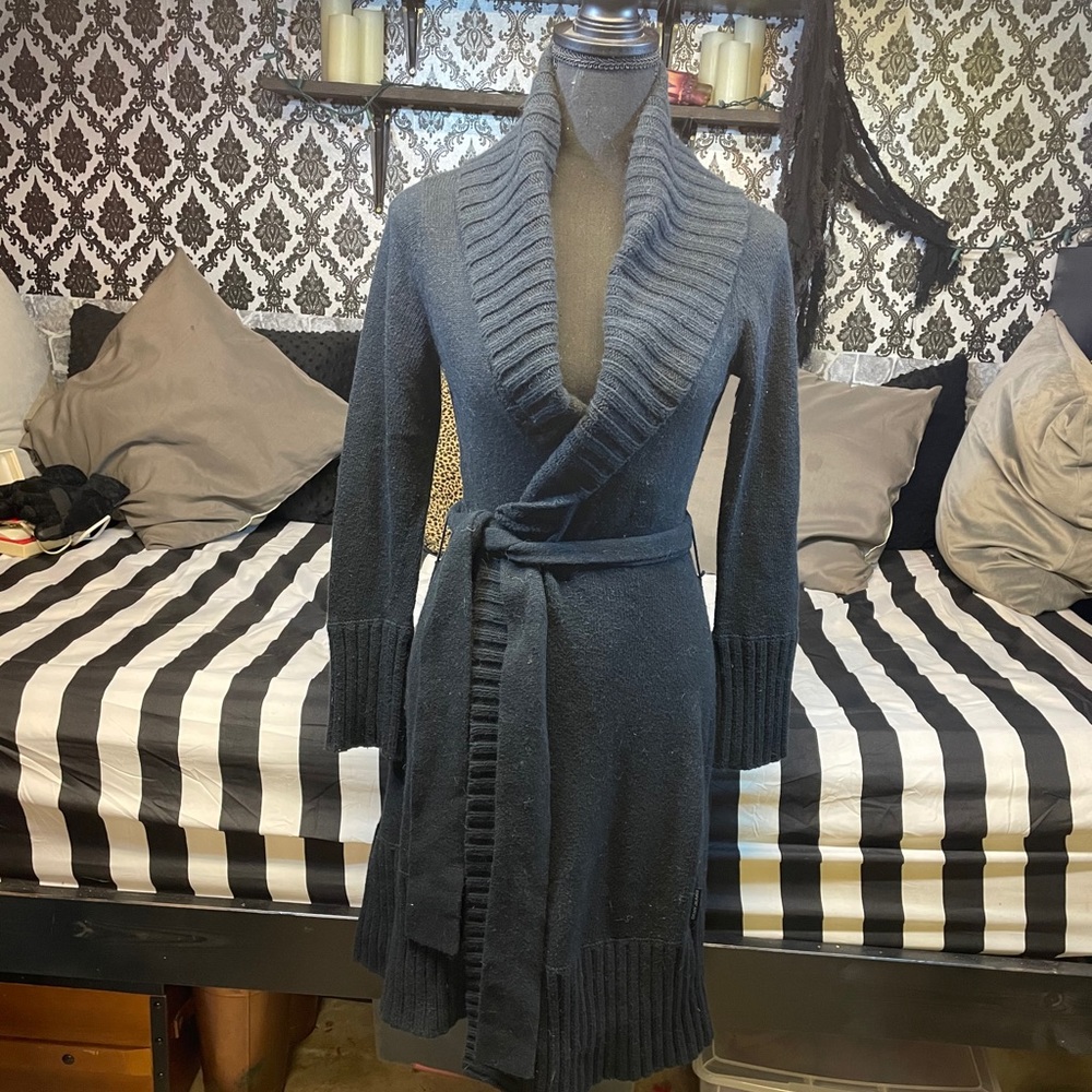 COPY - DKNY Black Wrap Sweater